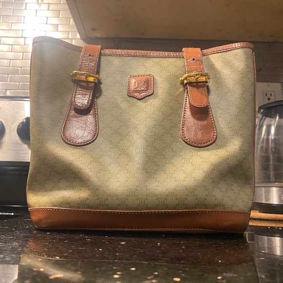 Vintage Celine Macadam Tote Bag - Picture 1 of 6